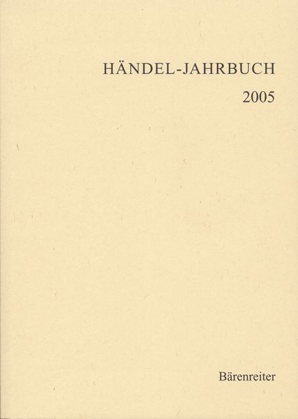 Händel-Jahrbuch 2005.