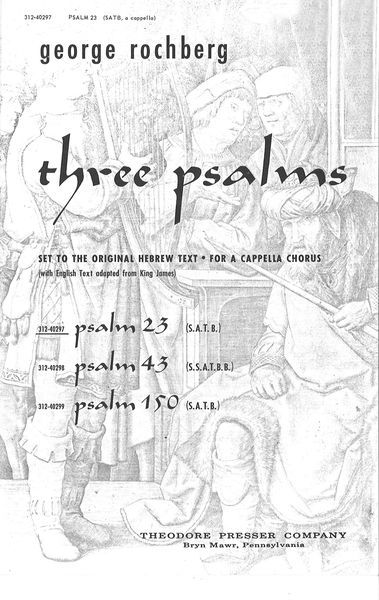 Psalm 23 [H/E] : For SATB - arranged by Hebrew Text.