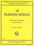 14 Russian Songs : For Medium-High Voice and Piano / edited by Boris Gasparov.