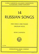 14 Russian Songs : For Medium-High Voice and Piano / edited by Boris Gasparov.