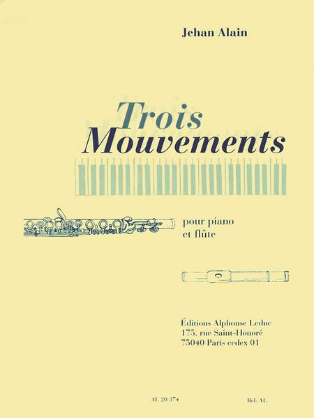 3 Mouvements : For Flute Et Piano.