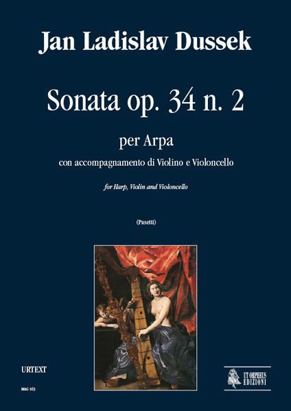 Sonata, Op. 34, No. 2 : Per Arpa, Con Accompagnamento Di Violino E Violoncello / Ed. Anna Pasetti.