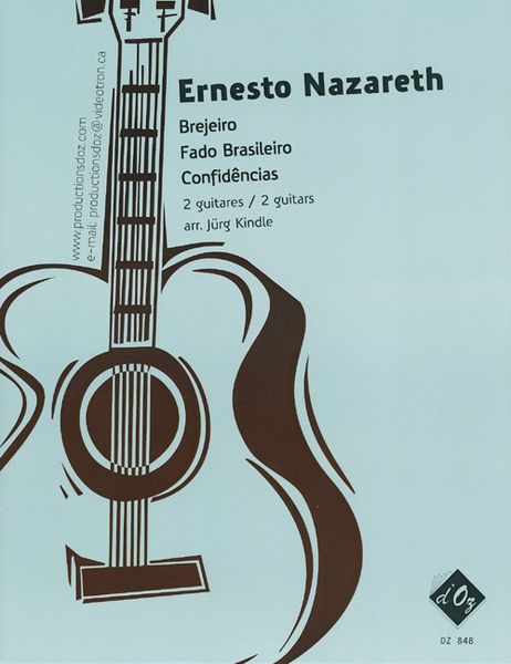 Brejeiro/Fado Brasileiro/Confidencias : For Two Guitars / arranged by Jürg Kindle.