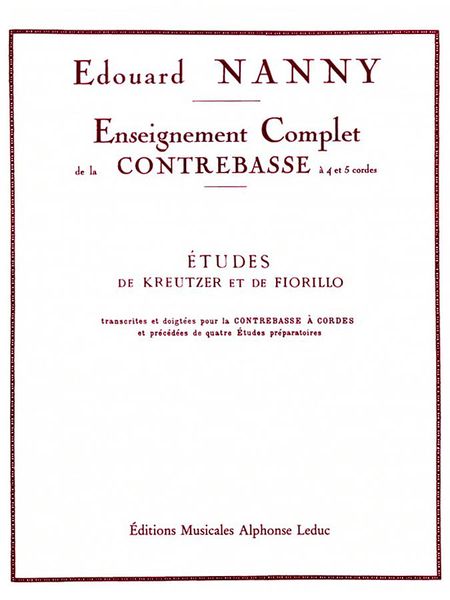 Etudes De Kreutzer Et De Fiorillo / Edouard Nanny.