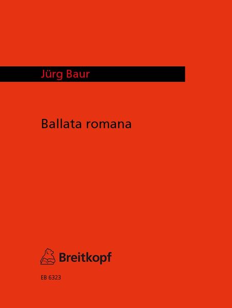 Ballata Romana : For Clarinet and Piano.