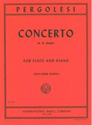 Concerto In G Major : For Flute and Piano / edited by Rampal.