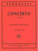 Concerto In G Major : For Flute and Piano / edited by Rampal.