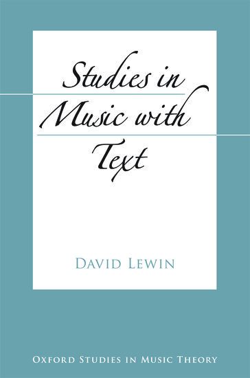 Studies In Music With Text.