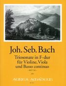 Triosonate F-Dur : Für Violine, Viola und Basso Continuo, BWV 530 / edited by Bernhard Päuler.