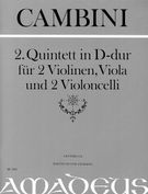 Quintet No. 2 In D Major : For 2 Violins, Viola And 2 Violoncelli / Edited By Yvonne Morgan.