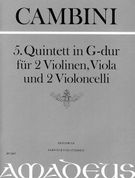 Quintet No. 5 In G Major : For 2 Violins, Viola And 2 Violoncelli / Edited By Bernhard Päuler.