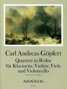 Quartett In B-Dur : Für Klarinette, Violine, Viola Und Violoncello / Edited By Bernhard Päuler.