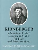 7. Sonate In G-Dur - 1. Sonate In C-Dur : Für Flöte und Basso Continuo / edited by Henrik Wiese.