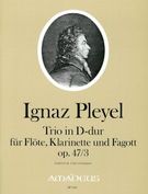Trio In D-Dur : Für Flöte, Klarinette Und Fagott, Op. 47/3 / Edited By Bernhard Päuler.