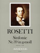 Sinfonie Nr. 39 In G-Moll (Rwv A42) / Edited By Johannes Moesus.