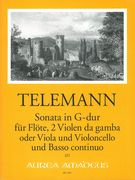 Sonata G-Dur: Für Flöte, 2 Violen Da Gamba (Viola Und Cello) Und Basso Continuo.