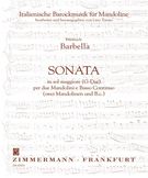Sonata In Sol Maggiore : Per Due Mandolini E Basso Continuo / Edited By Lino Totaro.