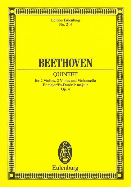 String Quintet No. 1, Op. 4.