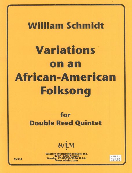 Variations On An African-American Folksong : For Double Reed Quintet.