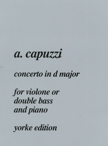 Concerto In D Major : For Doublebass and Piano.