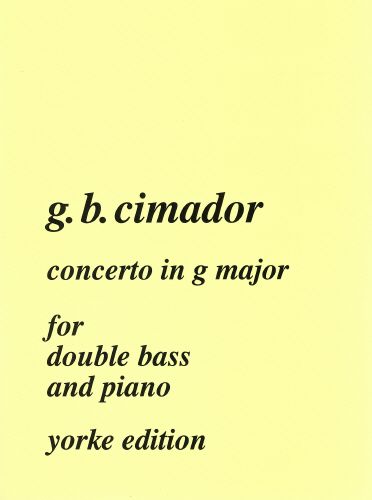 Concerto In G : For Doublebass and Piano.