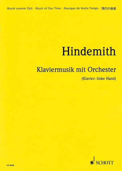 Klaviermusik Mit Orchester (Klavier, Linke Hand), Op. 29 (1923).