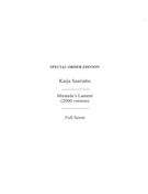 Miranda's Lament (2000 Version) : For Soprano, Flute, Harp, Violin (Or Viola) and Cello.