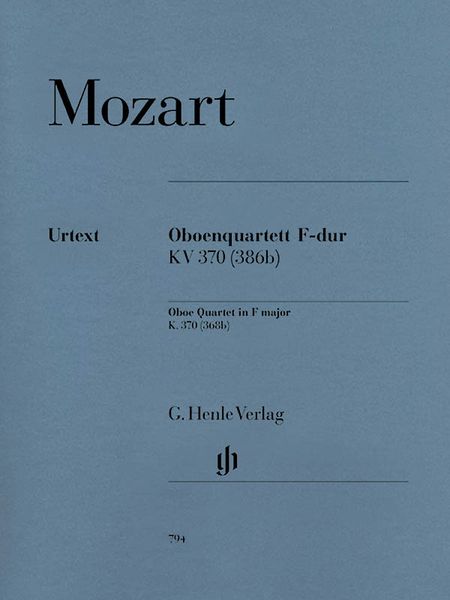 Oboenquartett F-Dur, K. 370 (368b) / edited by Ernst Herttrich.