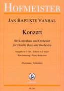 Konzert D-Dur : Für Kontrabass und Orchester / Piano reduction by Manfred Schlenker.