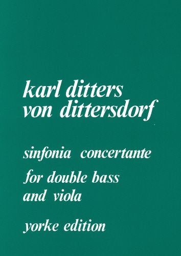 Sinfonia Concertante : For Double Bass and Viola.