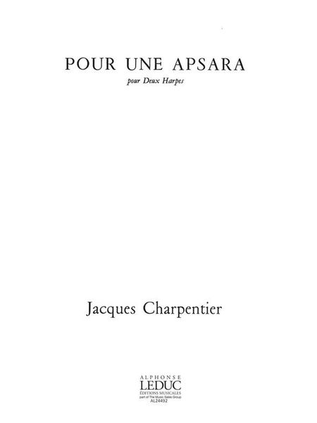 Pour Une Apsara : Pour Deux Harpes.