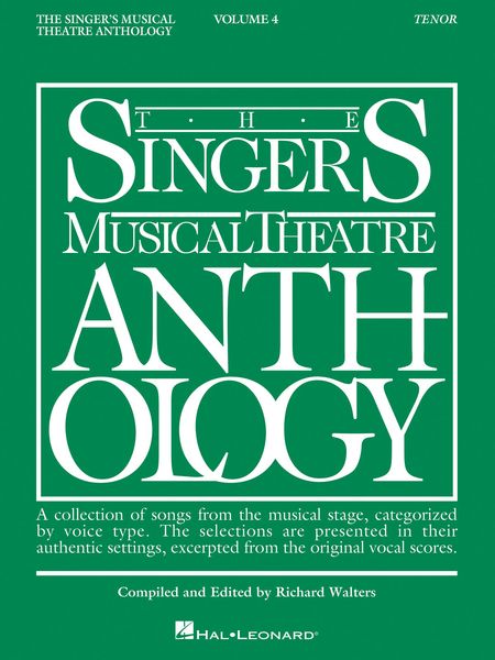 Singer's Musical Theatre Anthology, Vol. 4 : Tenor.