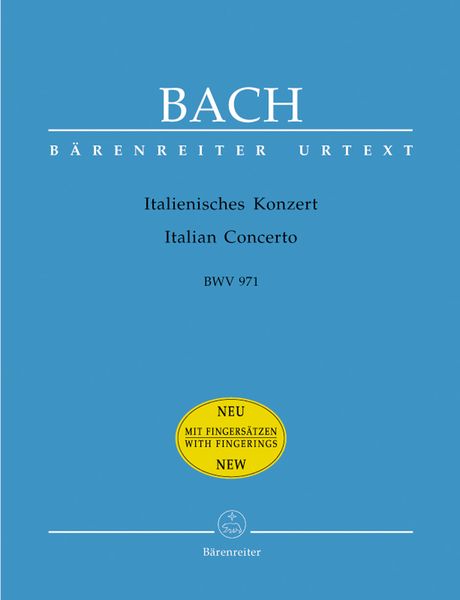 Italian Concerto, BWV 971 / Edited By Walter Emery.