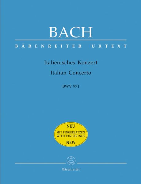 Italian Concerto, BWV 971 / Edited By Walter Emery.