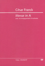 Messe In A : Avec Accompagnement D' Orchestre / edited by Wolfgang Hochstein.