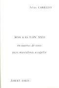 Misa A S. S. Jean XXIII : For Men's Chorus A Cappella.