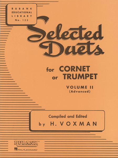 Selected Duets, Vol. 2 : For Cornet Or Trumpet (Advanced).