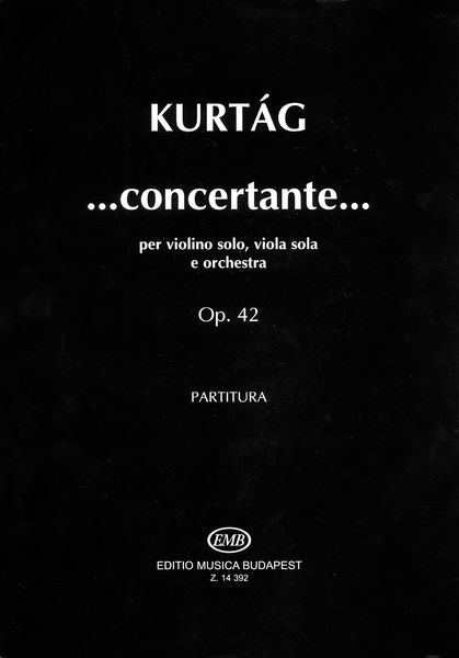 Concertante : Per Violino Solo, Viola Sola E Orchestra, Op. 42.