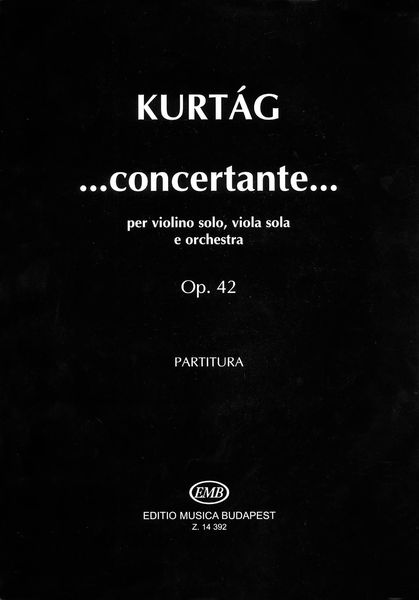 Concertante : Per Violino Solo, Viola Sola E Orchestra, Op. 42.
