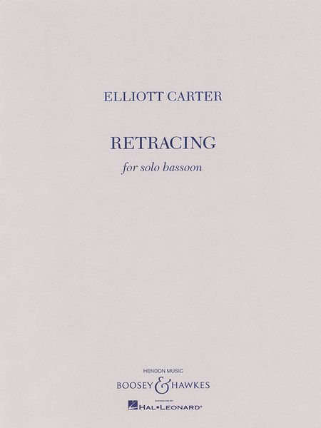 Retracing : For Solo Bassoon (2002).