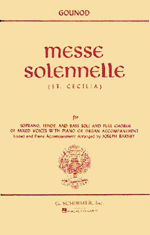 Solemn Mass (St. Cecilia) [L/E] : For SATB / arranged by Joseph Barnby.