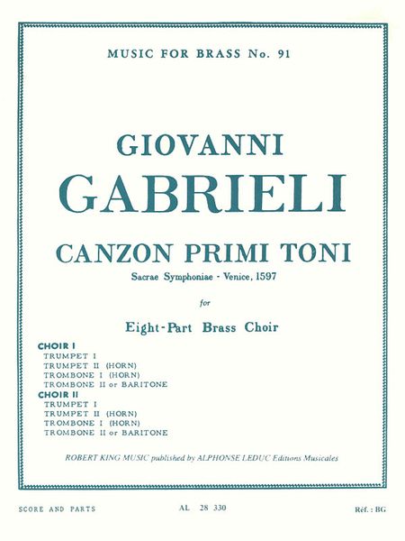 Canzon Primi Toni : For Brass Octet.