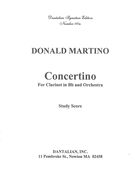 Concertino : For Clarinet In B Flat and Orchestra (2003).