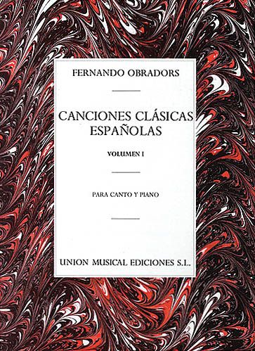 Canciones Clasicas Espanolas, Vol. 1.