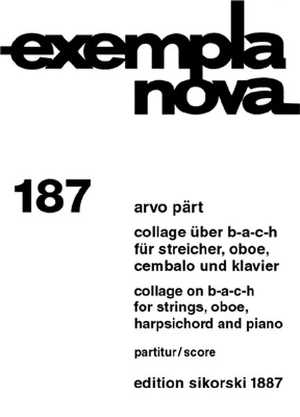 Collage On B-A-C-H : For Strings, Oboe, Harpsichord and Piano (1964).