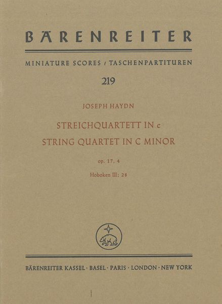 String Quartet In C Minor, Op. 17 No. 4.