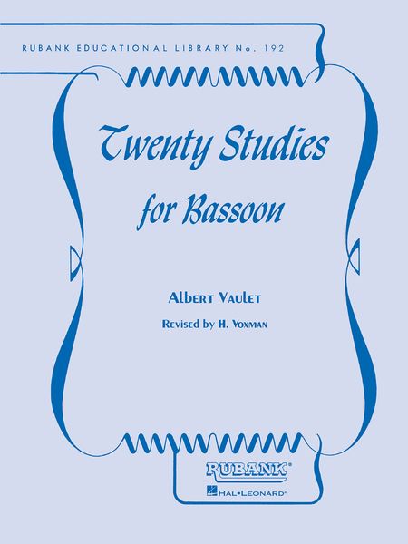 20 Studies : For Bassoon / Revised by Himie Voxman.