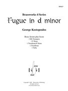 Fugue In D Minor : For Two Trumpets, Horn, Two Trombones And Tuba.