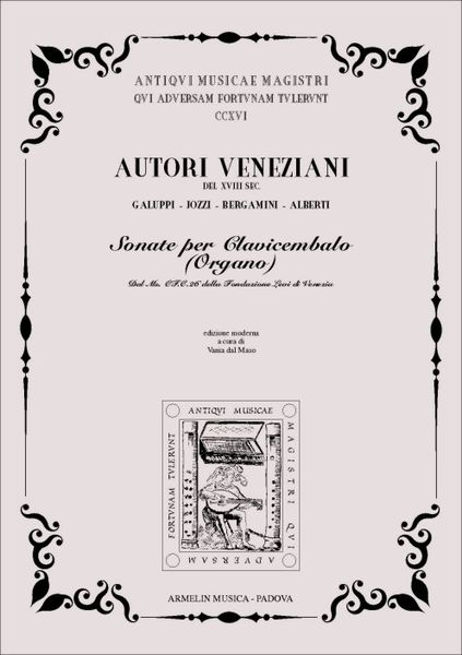 Sonate Per Clavicembalo (Organo) / Edited By Vania Dal Maso.