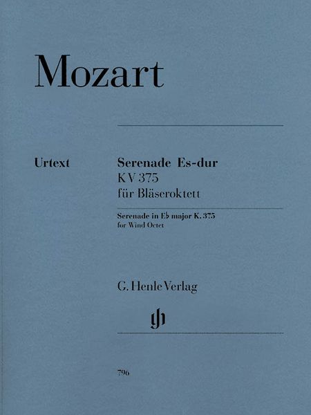 Serenade Es-Dur, K. 375 : Für Bläseroktett / Edited By Henrik Wiese.